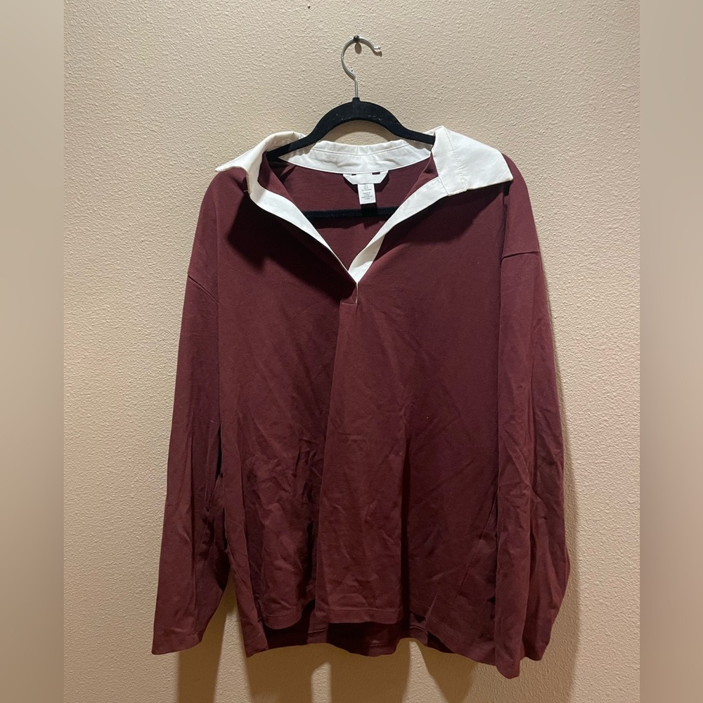 H&M women’s collared v-neck oversized tops